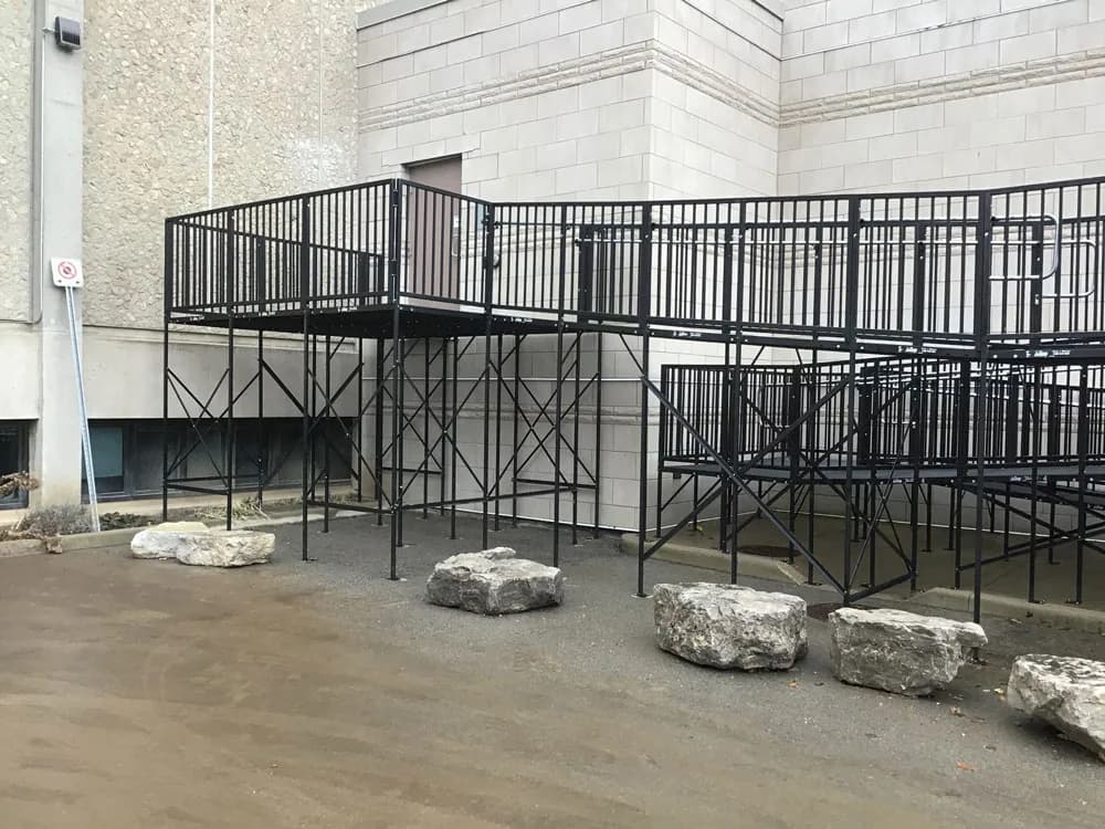 Commercial ramp installation