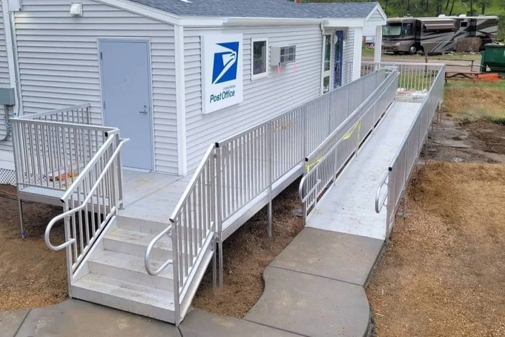 Post Office IBC Commercial Ramp - Bellaby's Accessibility mobility ramp installation