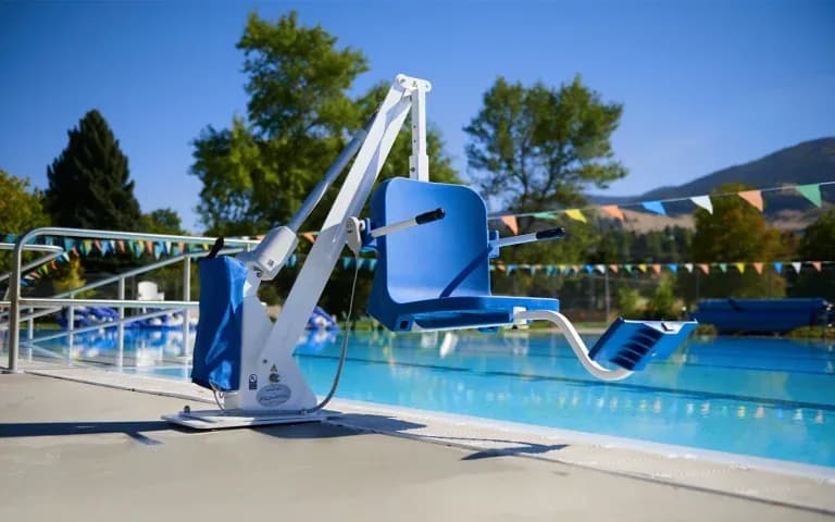 AQ Pool Lift B - Bellaby's Accessibility pool accessibility accessory