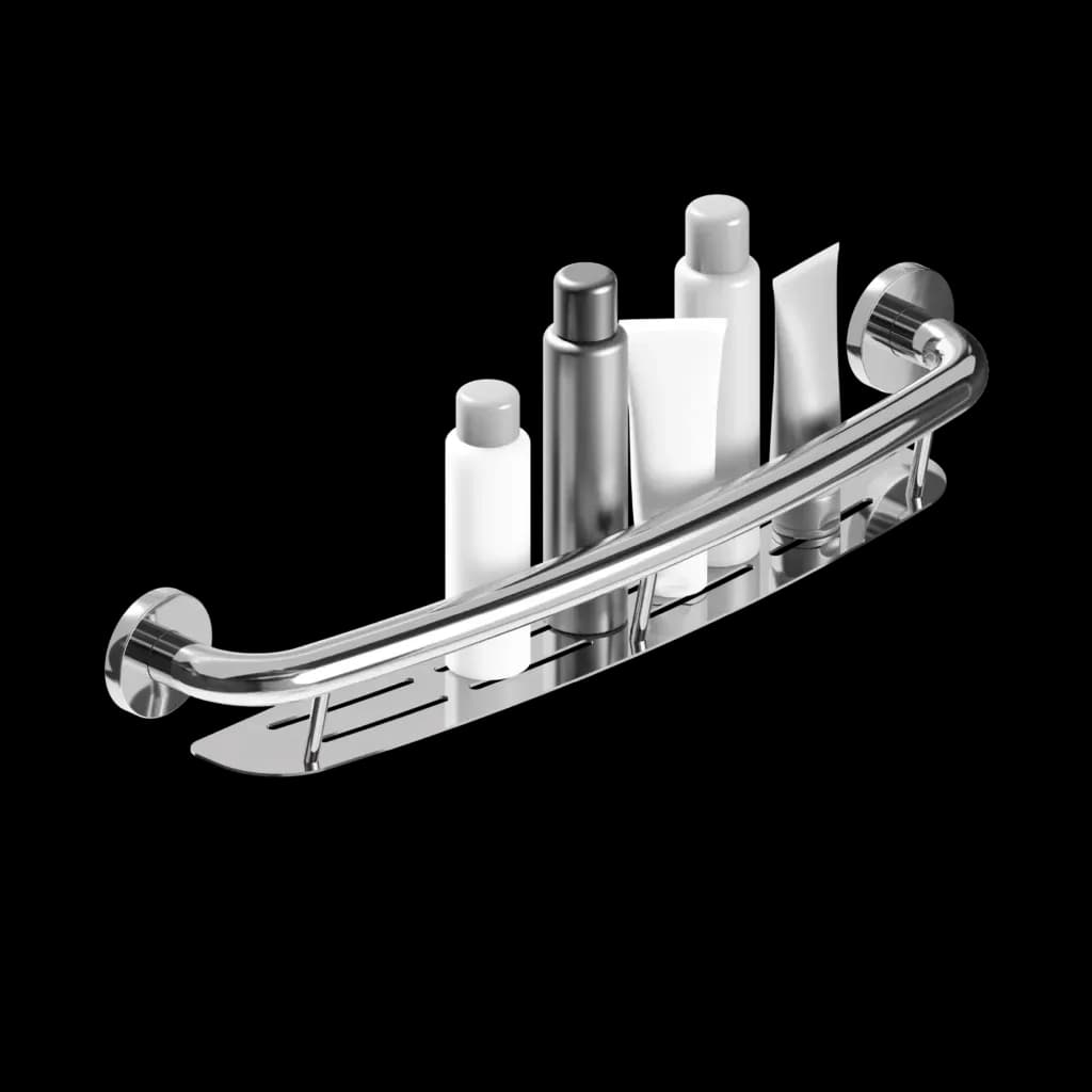 Healthcraft Grab Bar + Shampoo Shelf 24 In - Bellaby's Accessibility grab bar accessory