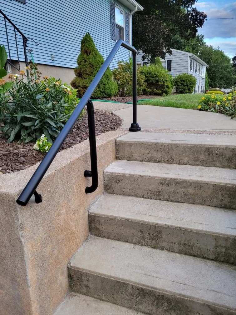 Post And Wall Mount 1 - Bellaby's Accessibility railing or handrail installation